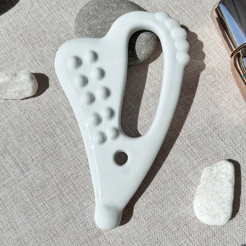 Ceramic Scraping Facial Massage Beauty Board