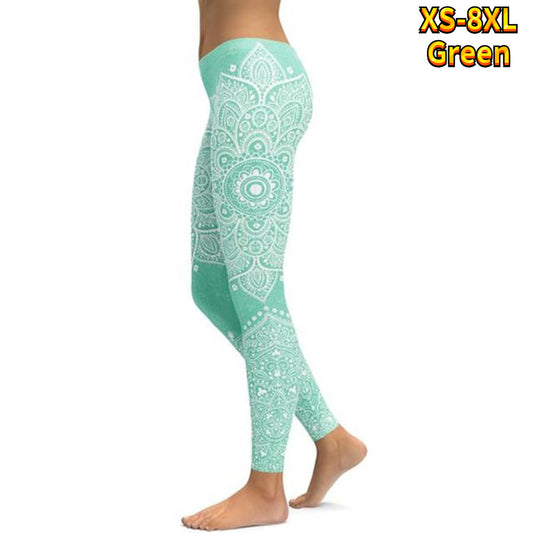 Printing High Waist Sexy Hip Yoga Pants  3D