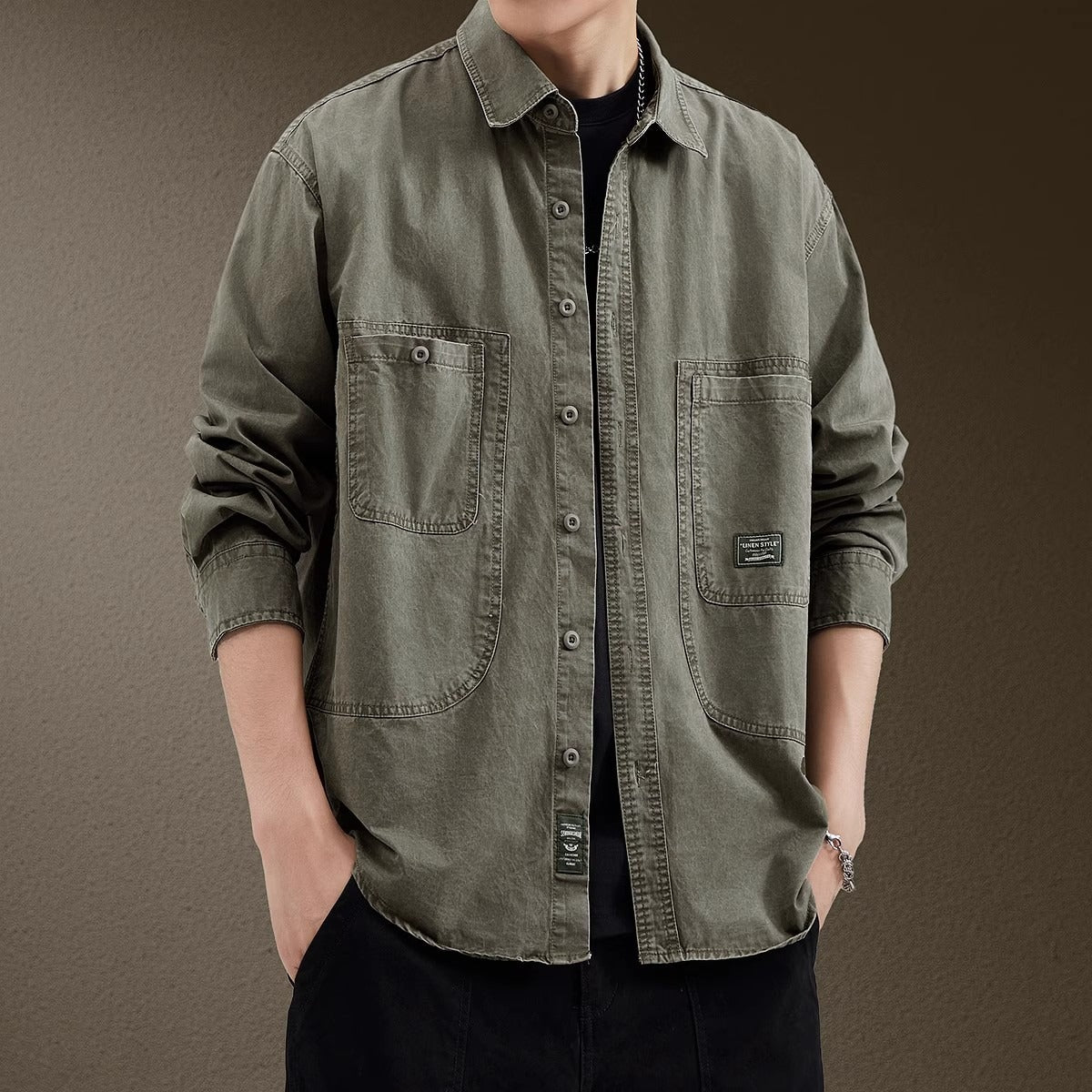 Men's Retro Trendy All-Match Casual Shirt