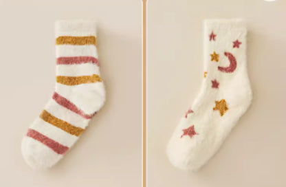 Mink Velvet Socks Women's Winter Coral Velvet