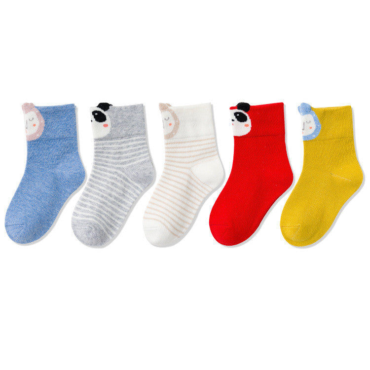 Children's Boxed Cartoon Tube Socks Boys And Girls Baby Cotton Socks