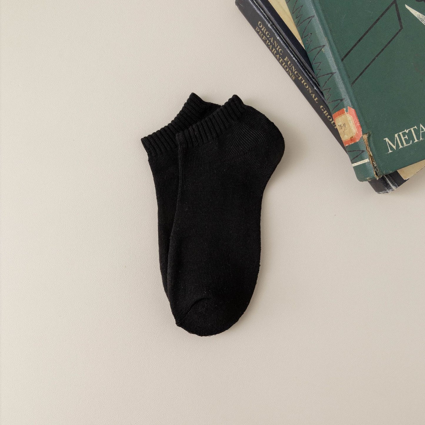 Fleece-lined Thickened Low-cut Socks For Warmth