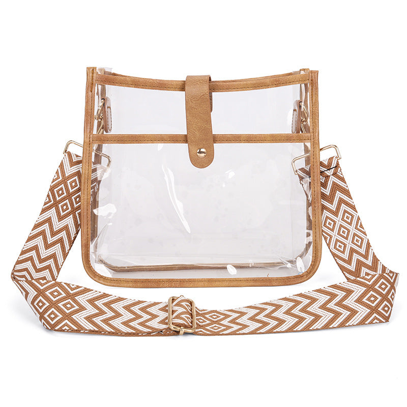 Women's Shoulder Candy Color Transparent Small Square Bag