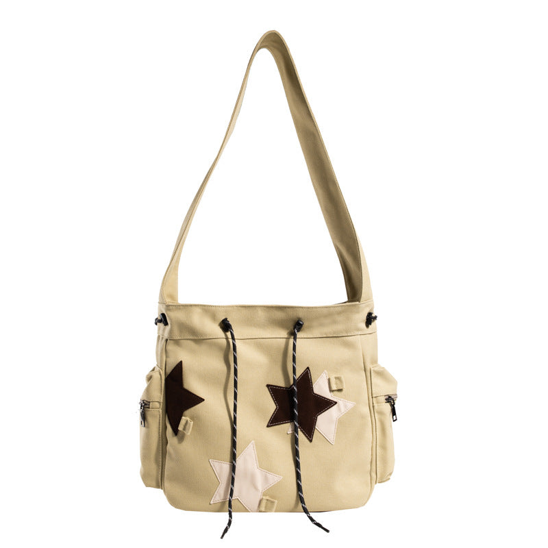 Fashion American Retro Large Capacity Shoulder Messenger Bag