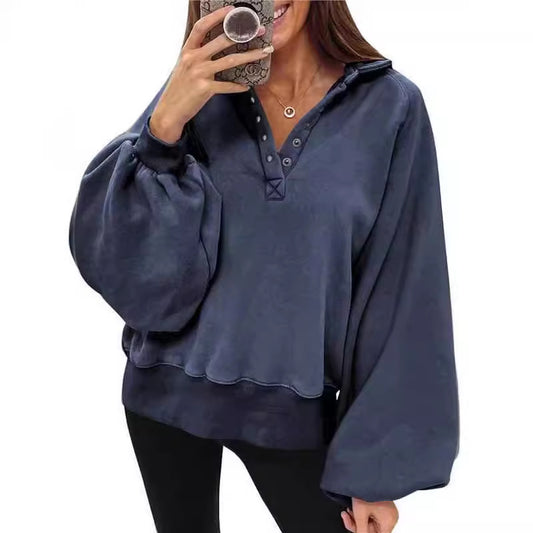 Women's Fashionable Sporty Drop-Shoulder Pullover Jacket