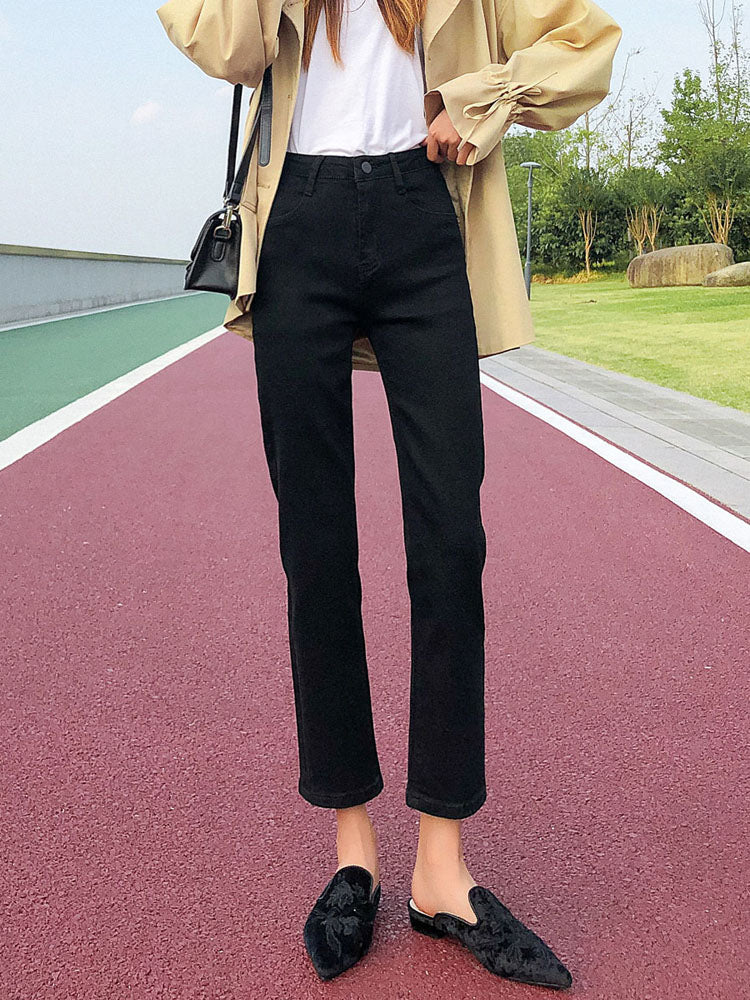 Nine Points High Waist Slimming Cigarette Pants