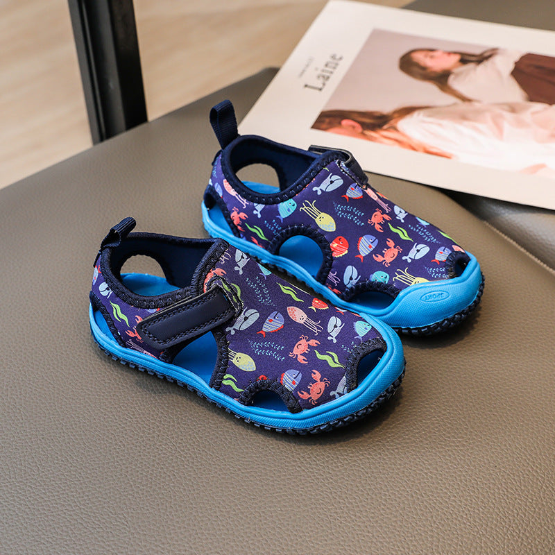 Children's Sandals Soft Bottom Breathable Anti-collision Beach Shoes