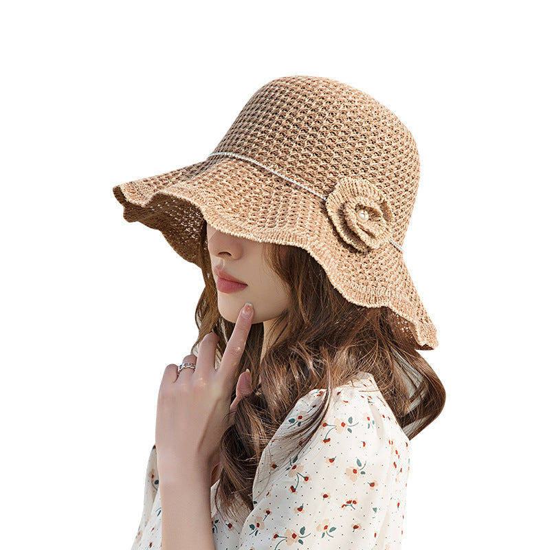 Female Spring And Summer Japanese Face Cover Sun-proof Sun-shade Fisherman Hat
