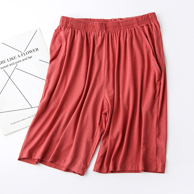 Modal Women's Summer Thin Loose Pajama Pants Shorts