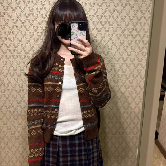 Womens Retro Chic Zippered Sweater Coat