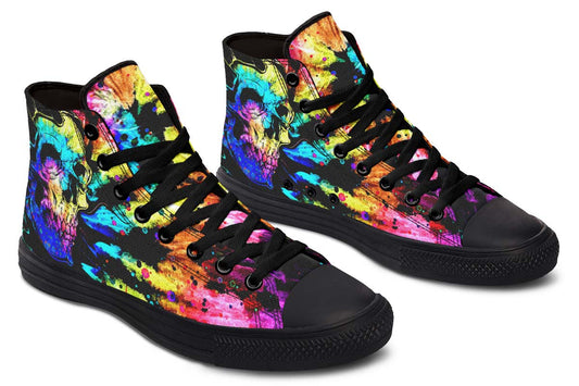 Printed Couple High-top Canvas Shoes