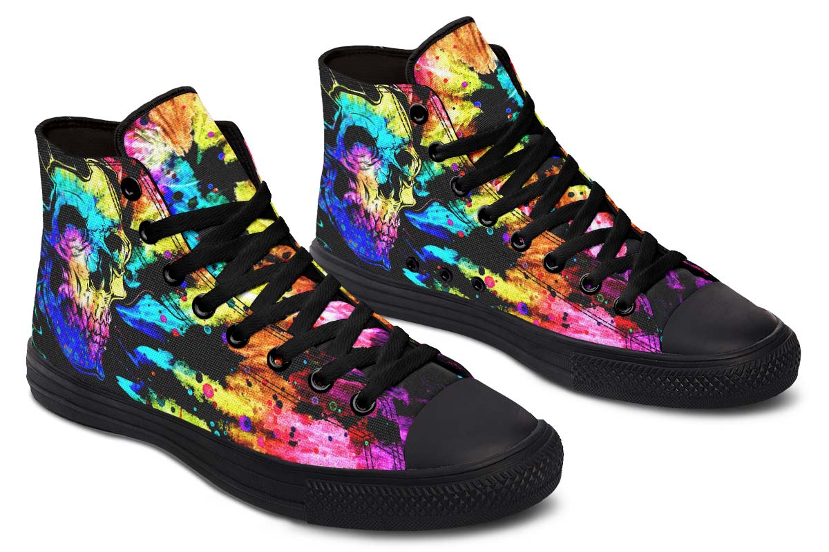 Printed Couple High-top Canvas Shoes