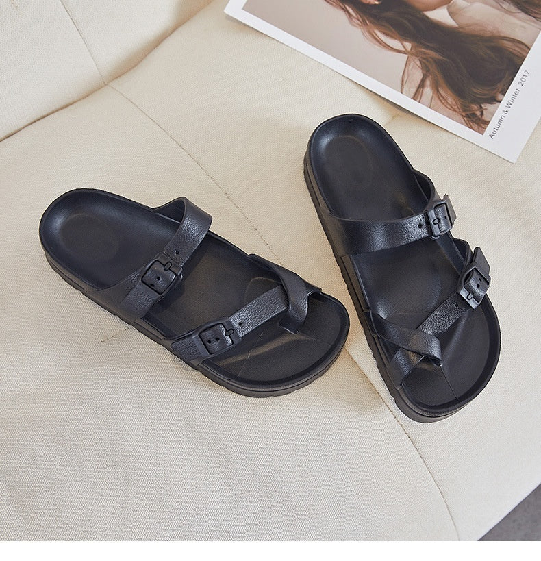 Slip-on tyksålede vinkelslippers EVA Muffin blødtsålede slippers
