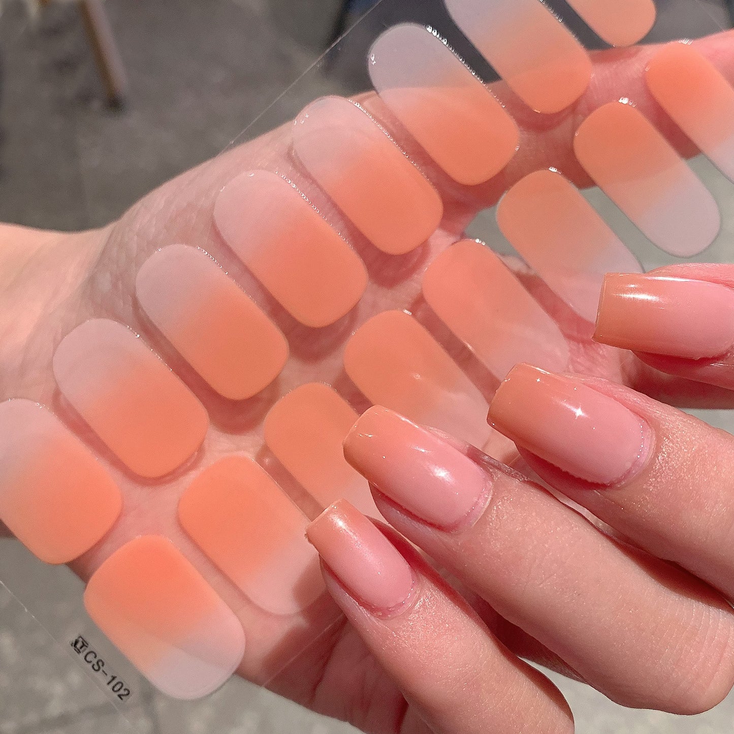Gradient Color Nail Sticker Spring And Summer Comely Finger