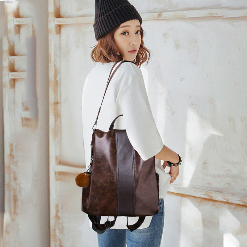 Women's Fashion Simple Casual Large-capacity Backpack