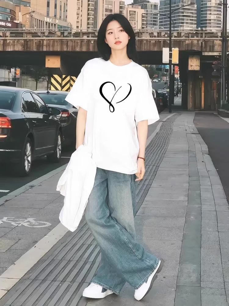 Womens Relaxed Versatile Short-sleeve Top