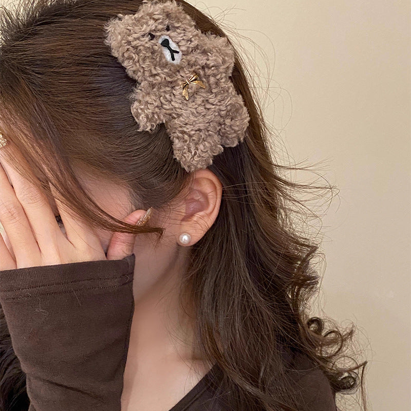 Cute Plush Cartoon Barrettes Japanese Girl Headdress
