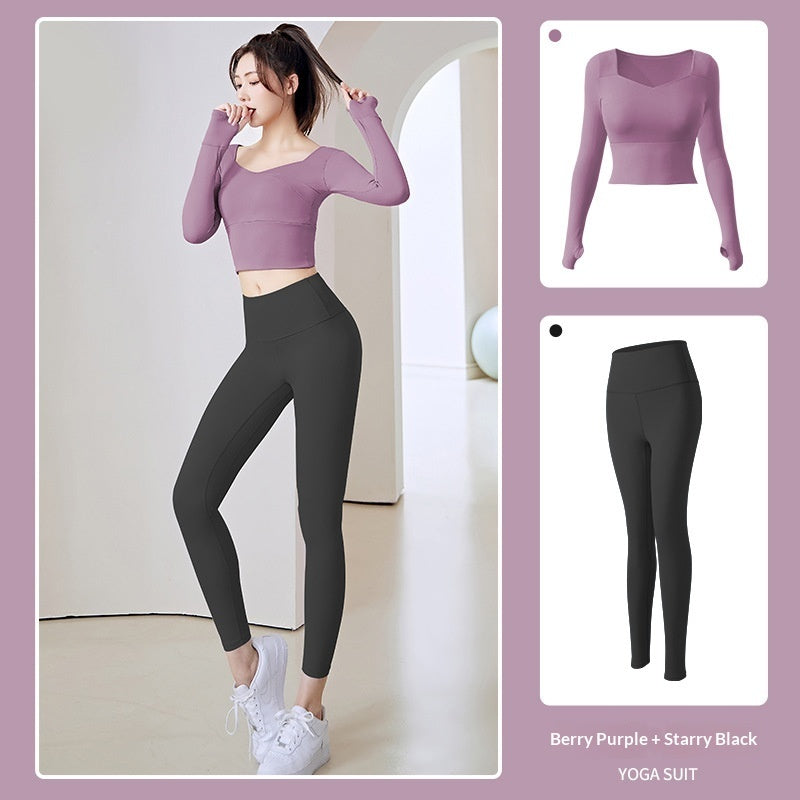 New Women's Running Training Nude Tight-fitting Fitness Exercise