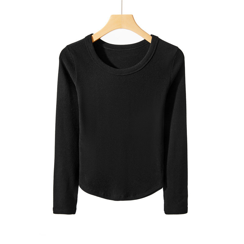 Bottoming Women's Long-sleeved Shirt Round Neck Sweater
