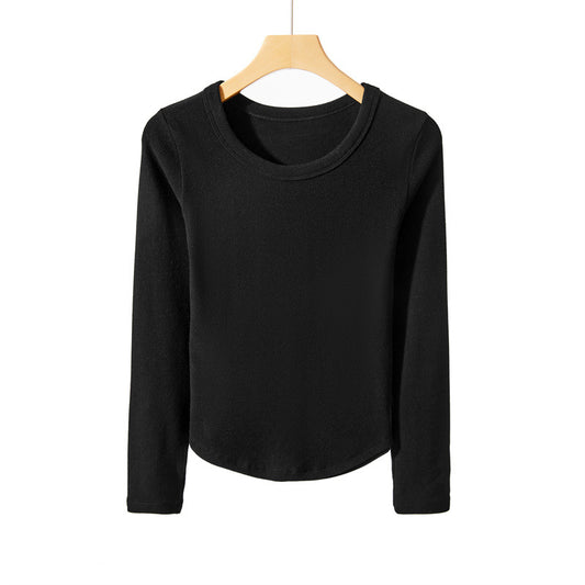 Bottoming Women's Long-sleeved Shirt Round Neck Sweater
