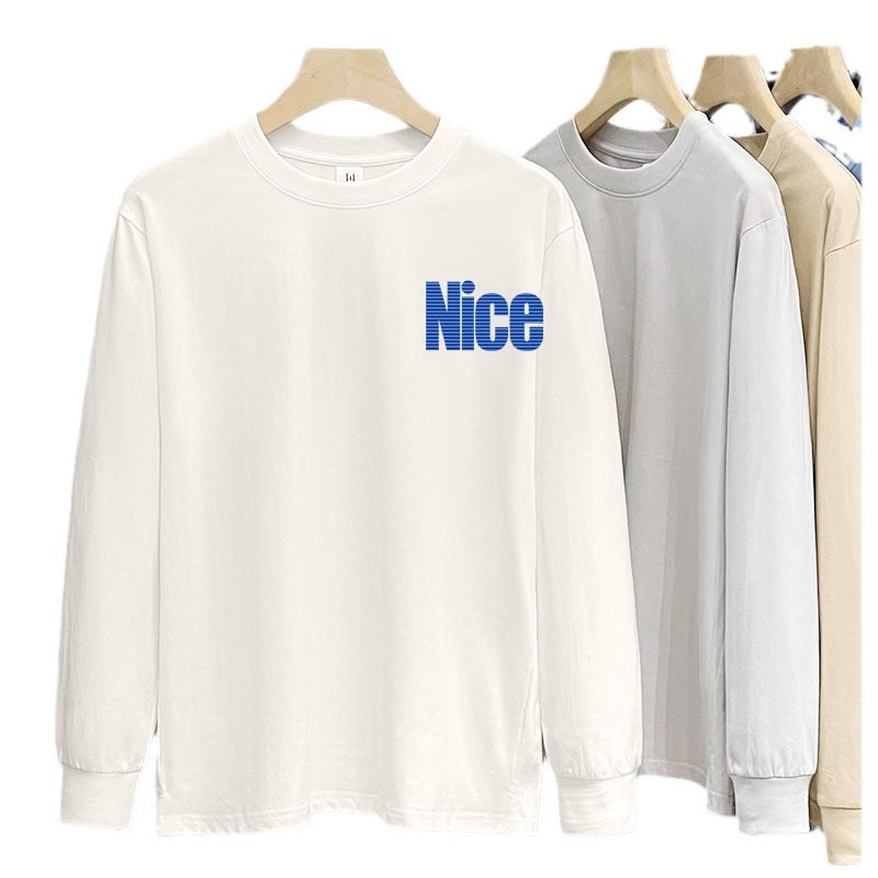 230g Heavy Cotton Long-sleeved T-shirt For Women