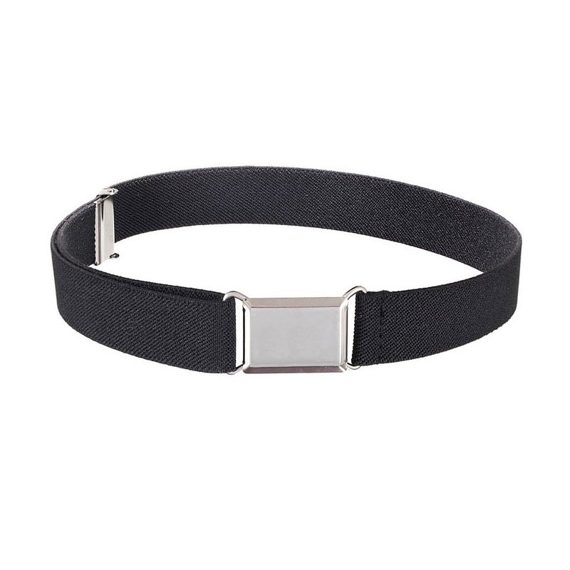 Children's Men's And Women's Elastic Band Monochrome Pants Belt