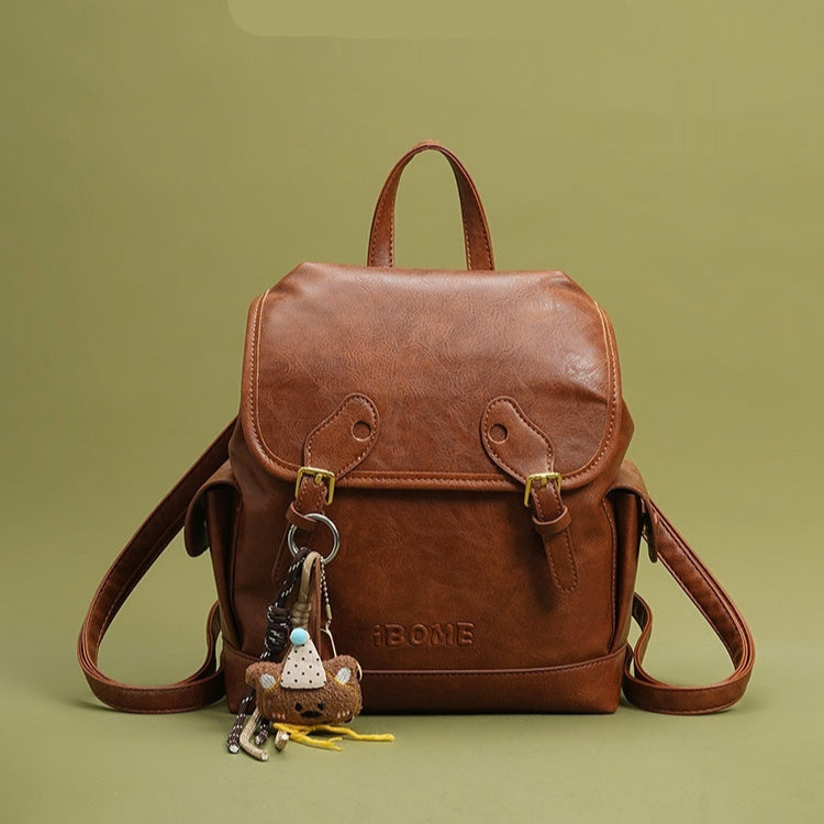 Textured Retro-style High Capacity Backpack
