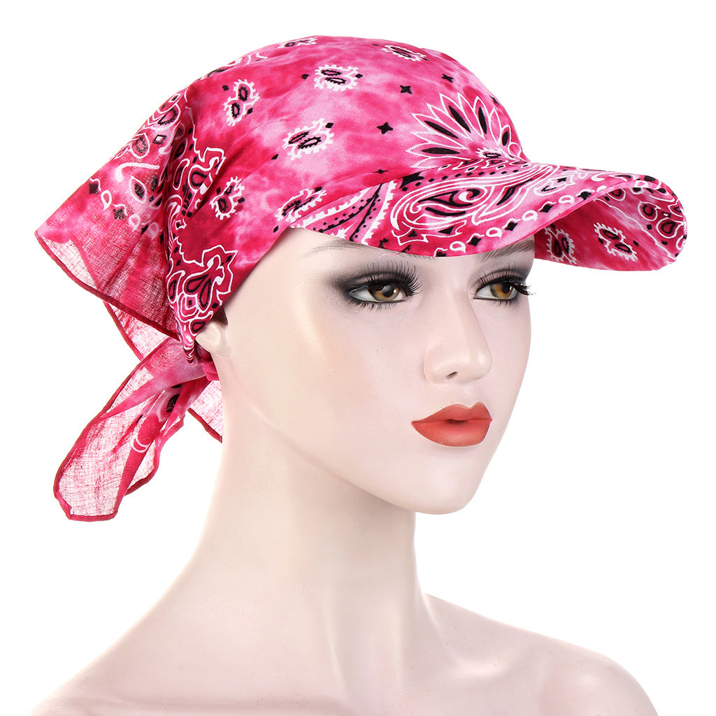 European And American Classic Multi-color Cashew Tie-dye Turban Hat