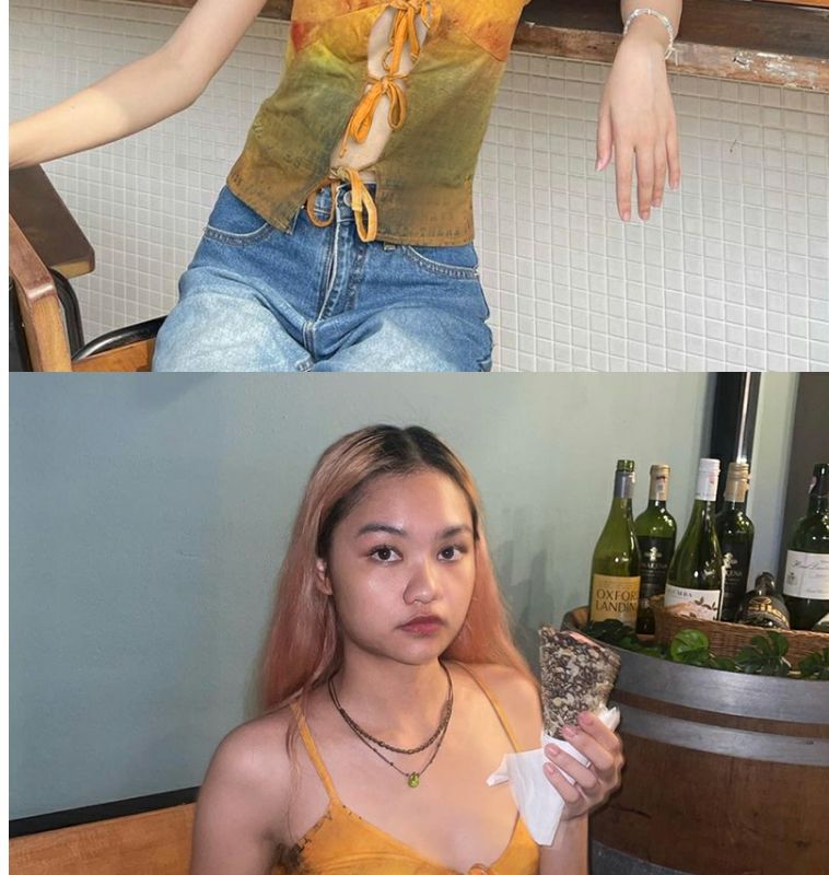 Niche Female Gradient Tie-dye Hot Girl Vest Top