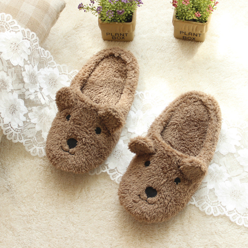 Autumn And Winter Cartoon Home Indoor Plush Slippers
