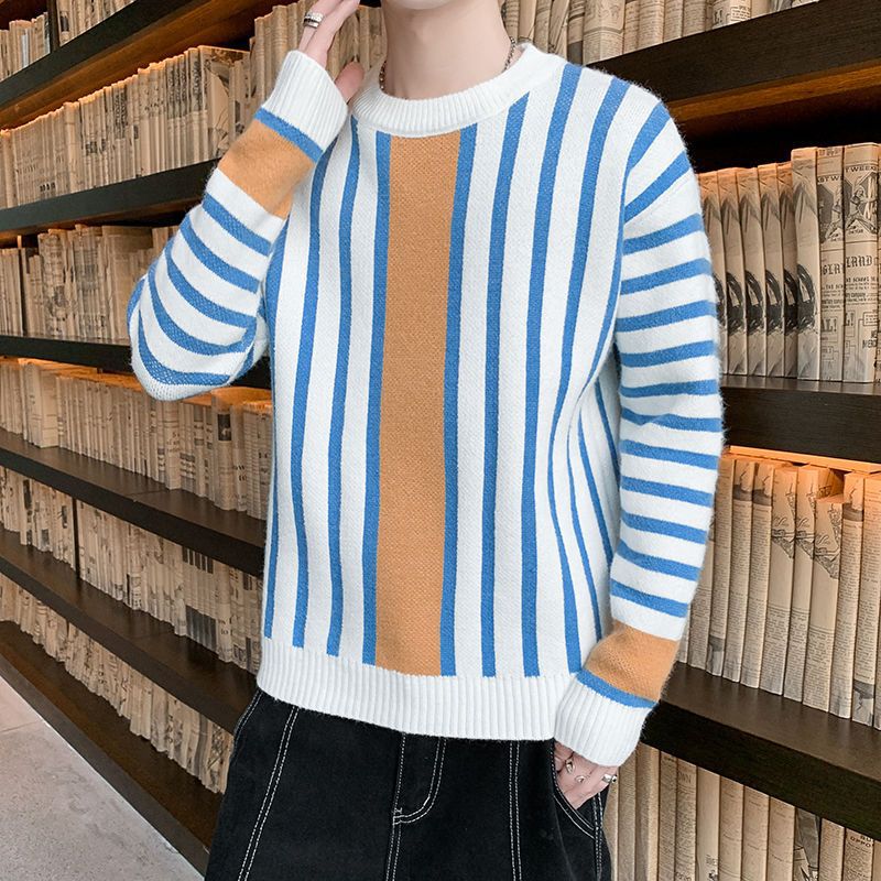Men Loose Casual Soft Warm  Fall Winter Cashmere Knitted Sweater