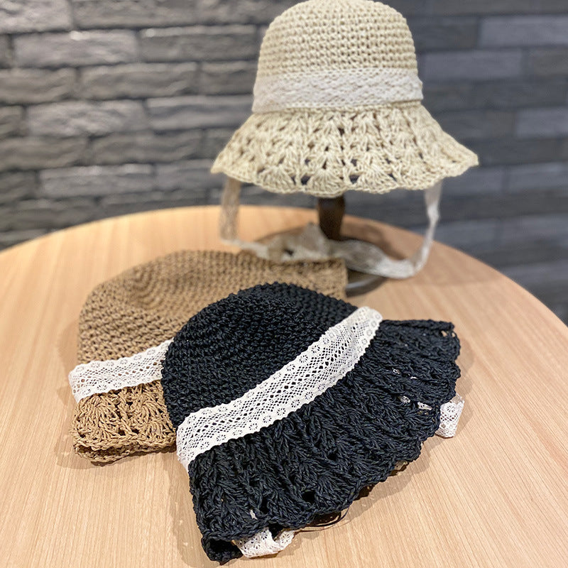 Women's Ruffled Foldable Hollow Sun Hat