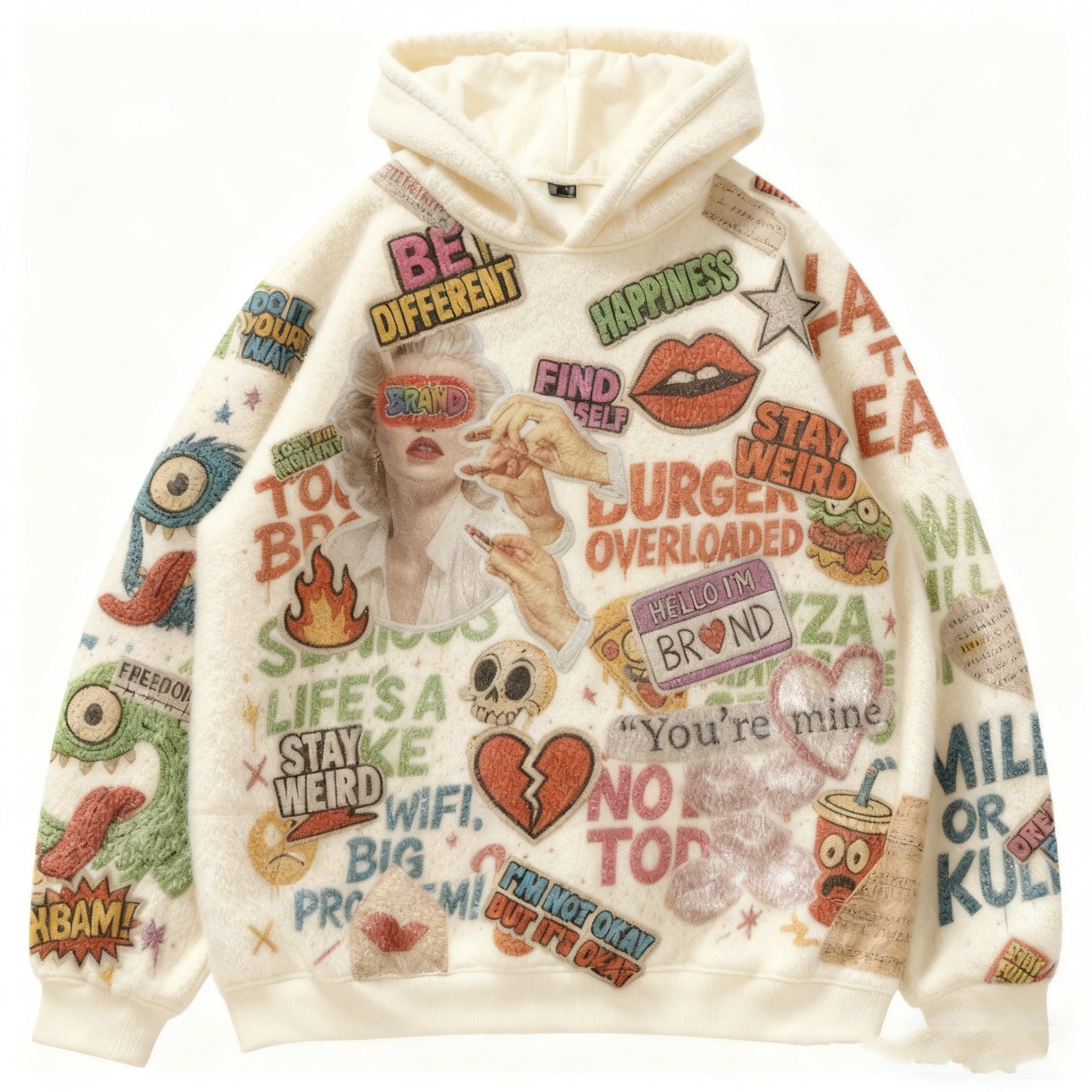 Mode Afslappet Trykt Polyester Sweater