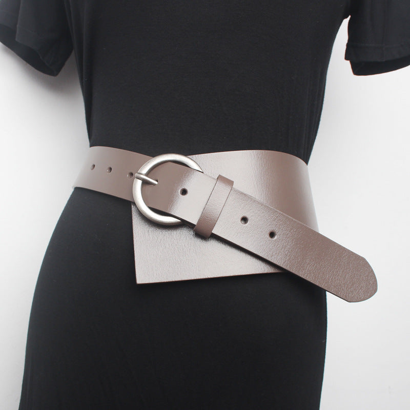 Ladies Waistband Decoration With Skirt Sweater Coat Outside