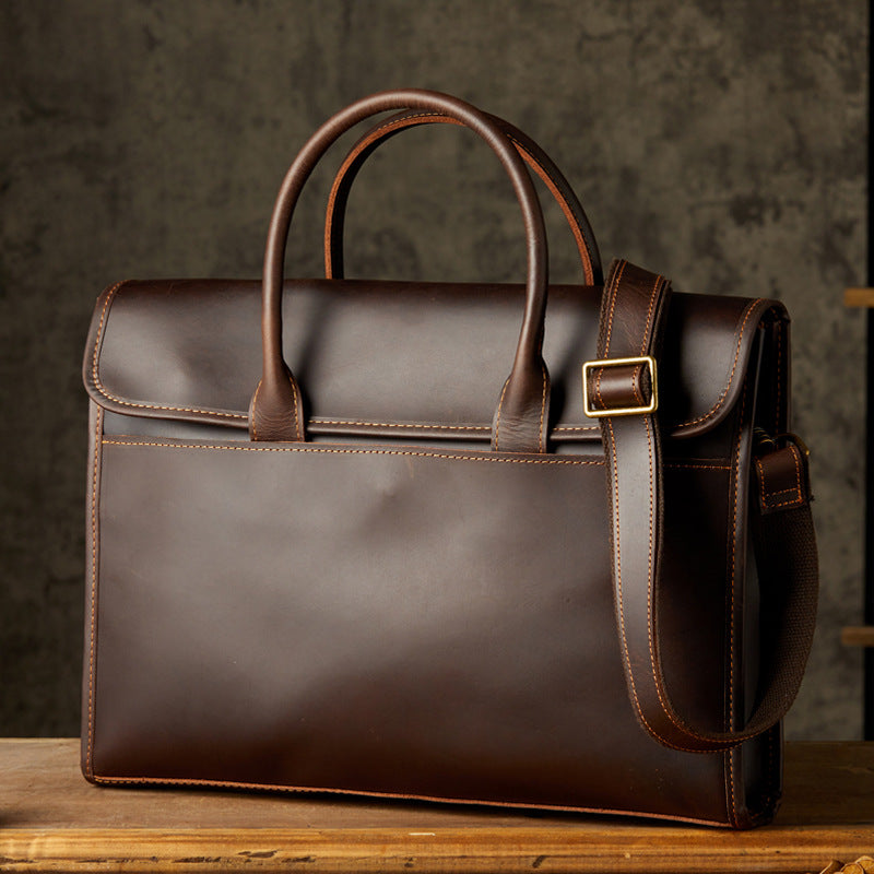 Herre OL Business Casual Læder Attachémappe
