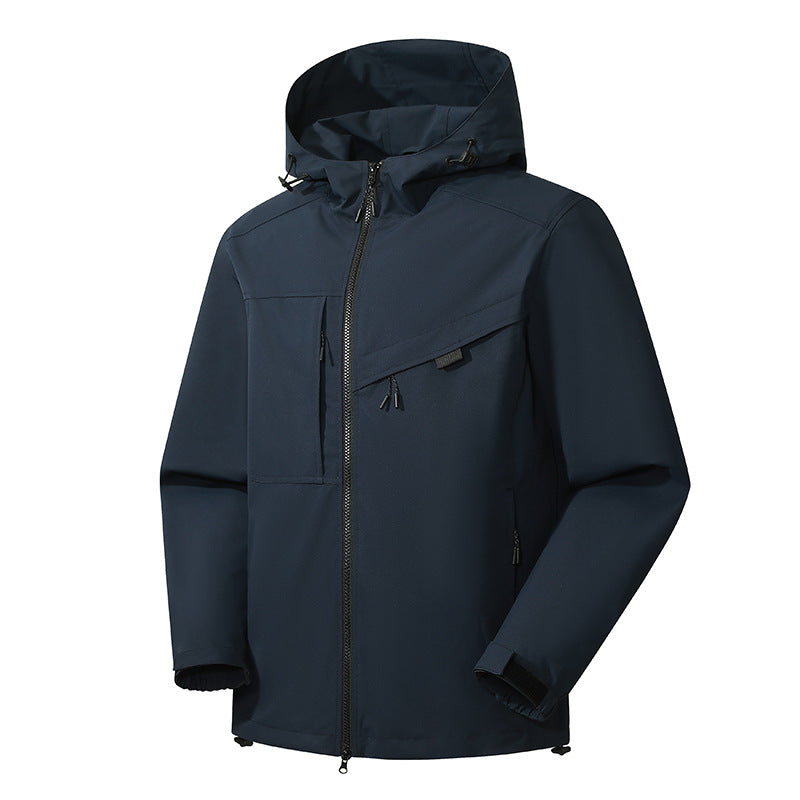 Vandtæt Vindtæt Outdoor Shell Jakke Mænd Og Kvinder Samme Stil Jakke
