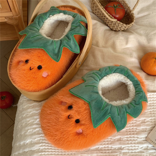 Women's Fashion Plush Thick Bottom Home Non-slip Slippers