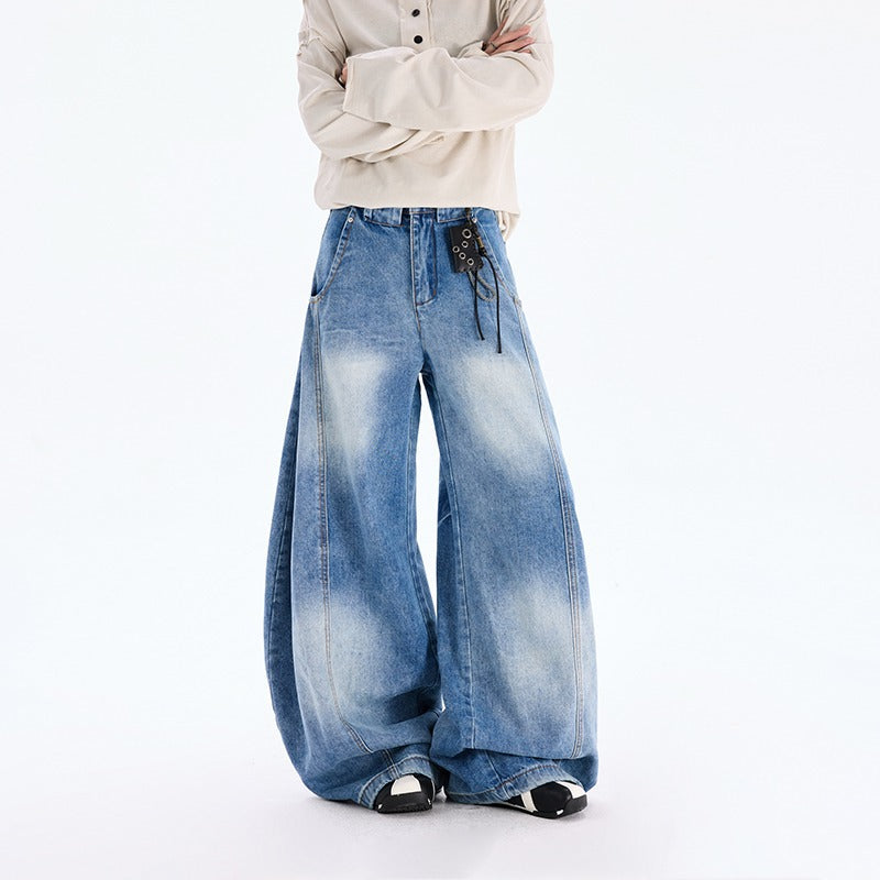 American Cowboy Loose Straight Wide-leg Pants