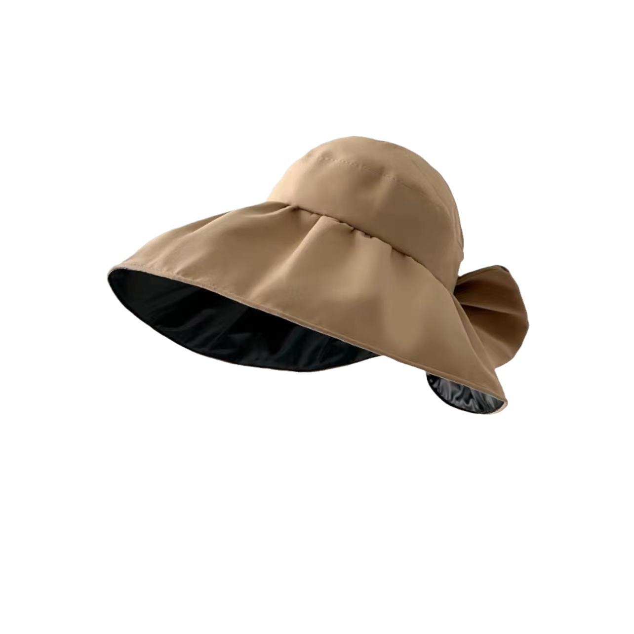 Bow Air Top Bucket Hat Vinyl Sun Protective Sunshade