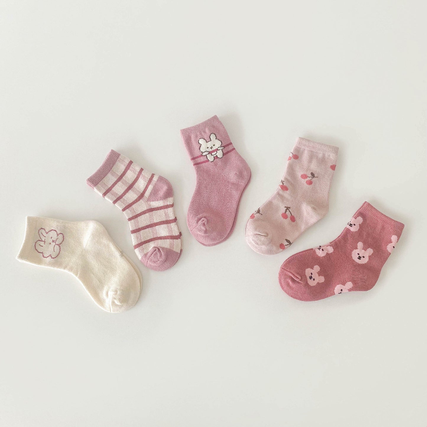 Children's New Cotton Cartoon Korean Alphabet Dinosaur Socks