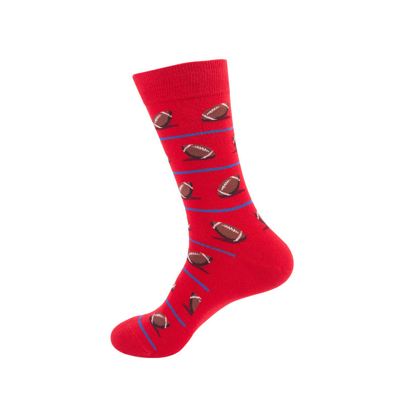 Harajuku Style Sports Mid-calf Length Trendy Male And Female Socks