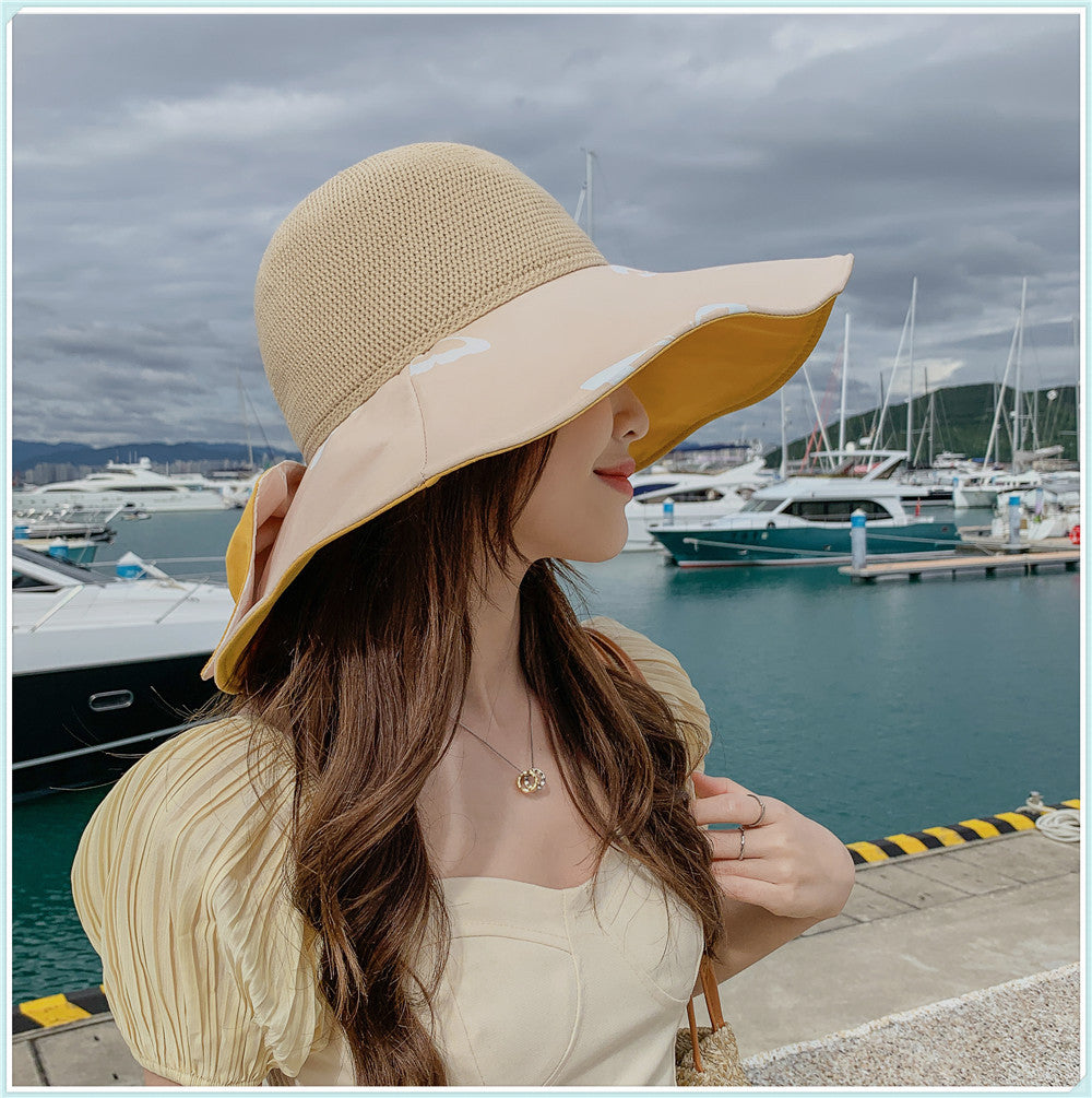 Women's Korean Style Spring And Summer Knitted Fisherman Hat