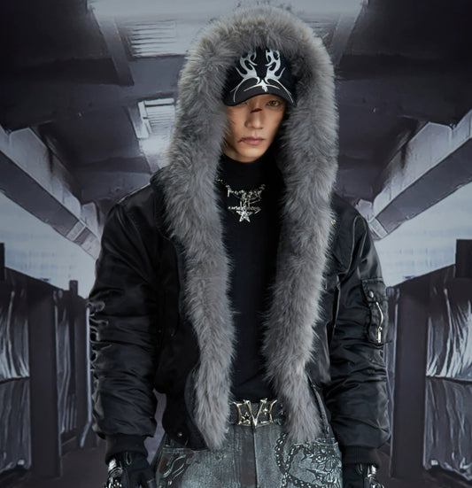 Embroidered Fleece Cotton-Padded Jacket Short-Style Outerwear