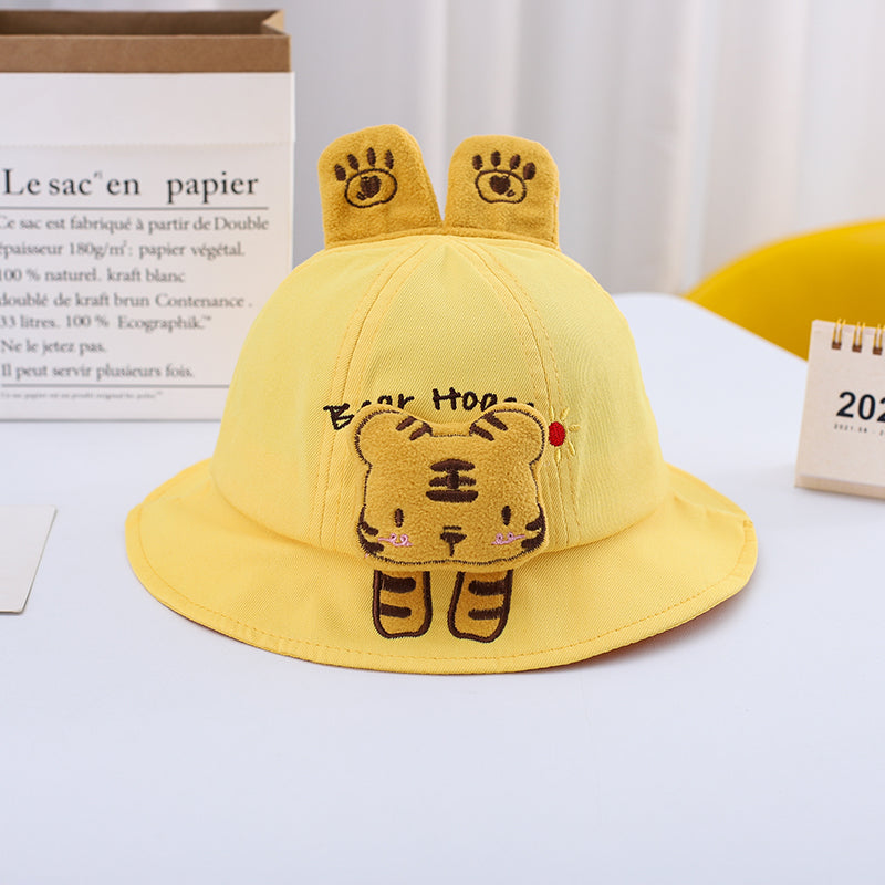 Cute Cartoon Bunny Cotton Wide-brimmed Pot Hat