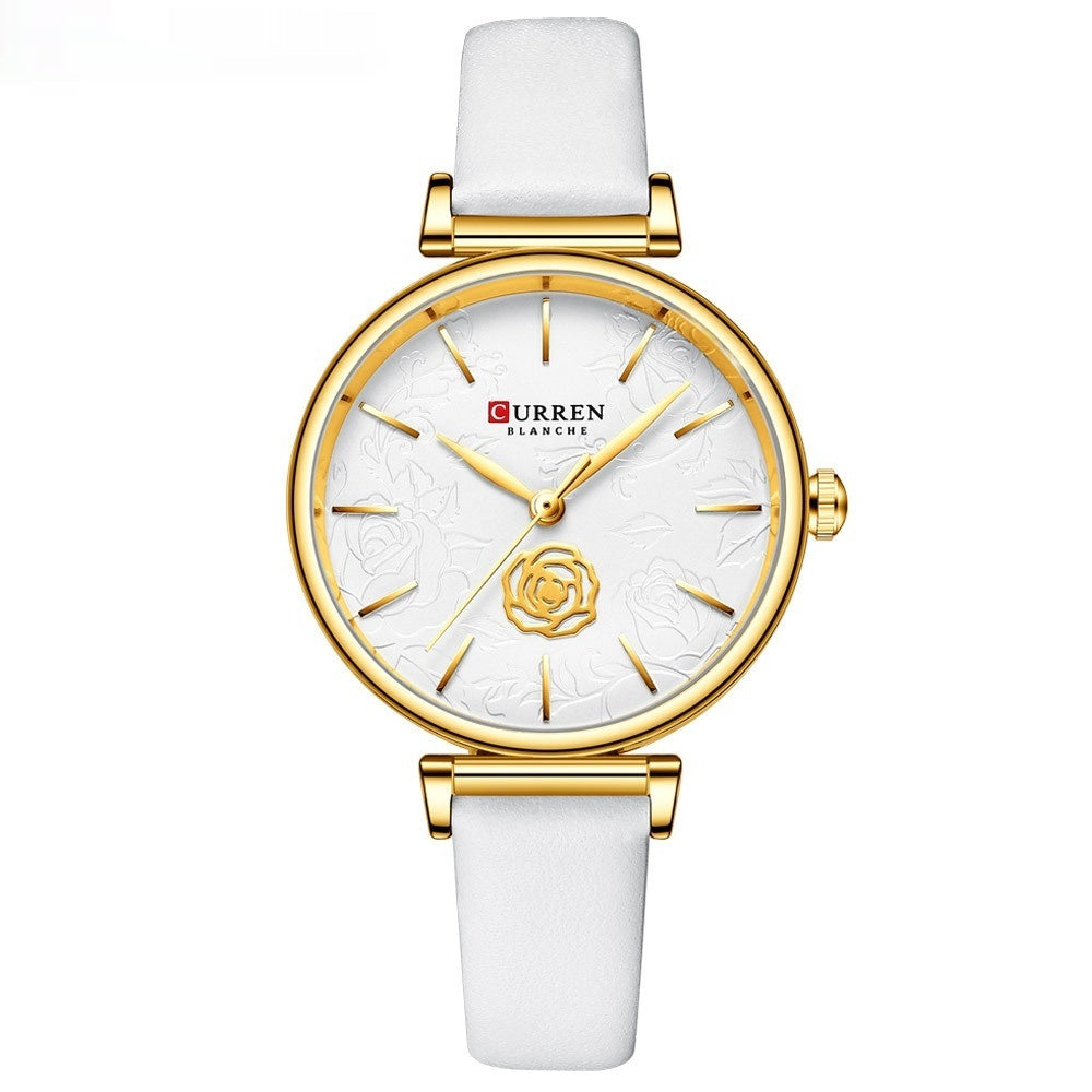 Fashionable And Simple Womens Waterproof Quartz Watch