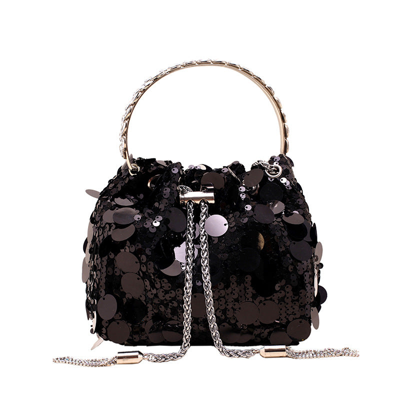 High-grade Metal Tassel Sequins Dinner Bag
