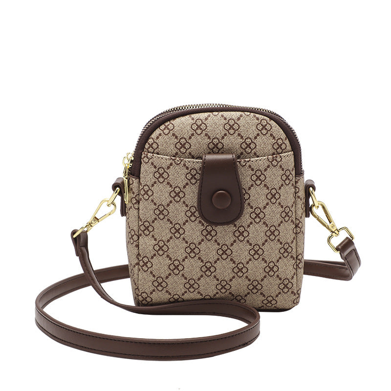 Women's Retro Printed Small Square Bag