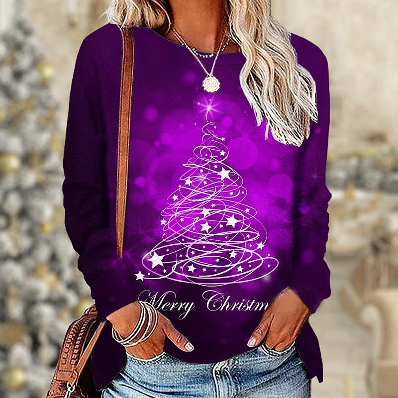 Christmas Number Long Sleeve 3D Printed
