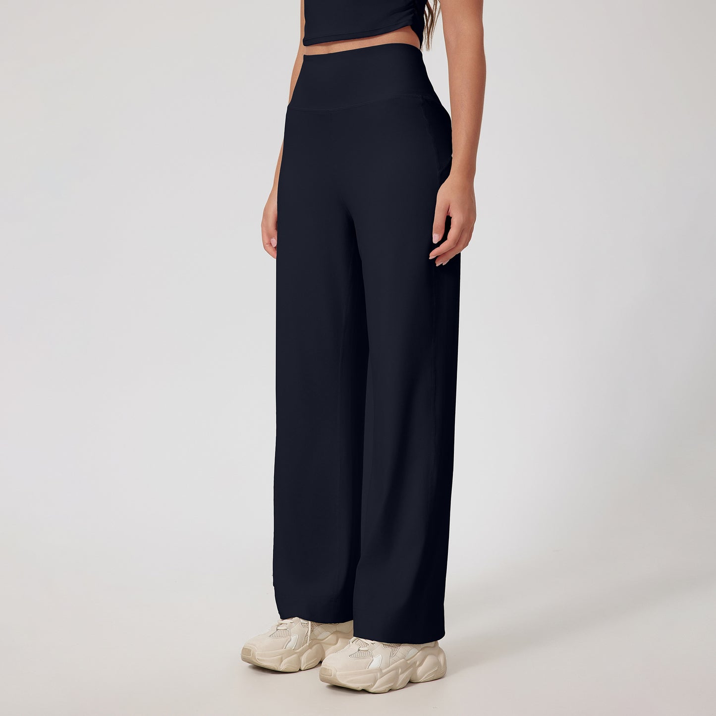 Straight Fitness Skinny Bell-bottom Pants High Waist