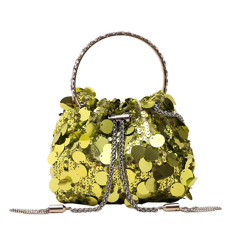 High-grade Metal Tassel Sequins Dinner Bag